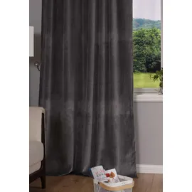 Gardinenbox Milano verdeckte Schlaufen 135 x 280 cm grau 2 St.