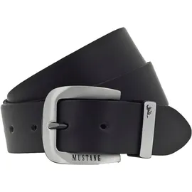 Mustang Herrengürtel Leder 3,5 cm schwarz 105
