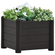 vidaXL Garten-Hochbeet PP Anthrazit 43x43x35 cm