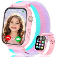 Ucani 4G Smartwatch Kinder, Kinder Telefonuhr mit GPS, WiFi, SOS, Telefon/Videoanruf/Voice Chat, Schulmodus, Wecker, Schrittzähler, Spiele, kinderuhr Smart Uhr für Jungen Mädchen 4-12 Geschenk, Rosa