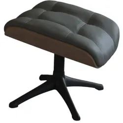 Fußhocker FLEXLUX "Skagen, Hocker", grau (warm mineral grau walnuss), B:44cm H:39cm T:35cm, 100% Echteder, Hocker, Hohes Komfort, Entspannungsmöbel, Gemütlichkeit
