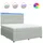 vidaXL Boxspringbett 180 x 200 cm Hellgrau