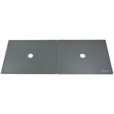 ELEMENTI Aluminium Abdeckung für Gas-Feuerstelle 104 x 39,5 x 0,5 cm grau