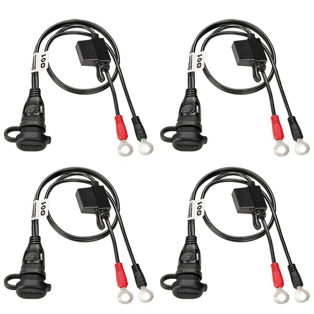 Tecmate O1x4 Optimate 508mm 12v 1/4 ́ ́ Batteriekabel 4 Einheiten - Black - One Size