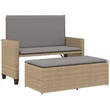 furnicato Gartenbank 1-St Beige