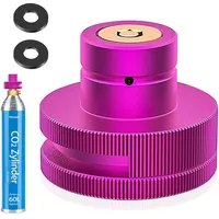 Truevaste Adapter Quick Connect für CO2 Zylinder Kompatibel mit Duo/Terra/Art/E-Duo/Crystal 3.0/Gaia Sprudelwasserbereiter, Schnelladapter für 60L CO2-Zylinders mit TR21-4 Trapezgewinde, mit 1 Gasket