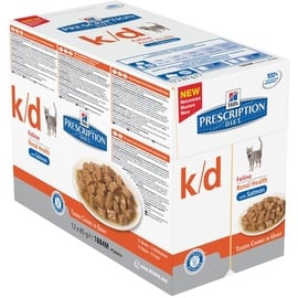 Hill's Prescription K/D Kidney Care Katzen-Nassfutter Lachs Kartons x 85 g)