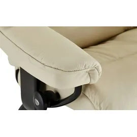 Stressless Relaxsessel Reno Leder 88 x 108 x 78 cm creme mit Hocker