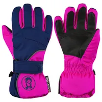 Trollkids Troll Handschuhe - Navy / Magenta - 7-8 Jahre