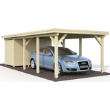 Palmako Karl Einzel-Carport 360 x 762 cm naturbelassen