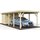 Palmako Karl Einzel-Carport 360 x 762 cm naturbelassen