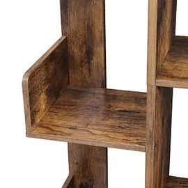 VASAGLE Bücherregal 86 x 25 x 140 cm Braun
