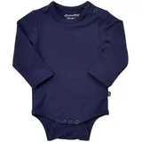MINYMO - Langarm-Body BAMBOO – MINY BASIC in dark navy, Gr.68