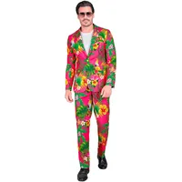 W WIDMANN MILANO Party Fashion - Party Anzug Herren, Set mit Jackett und Hose, 80er Jahre Kostüm für Karneval und Festival