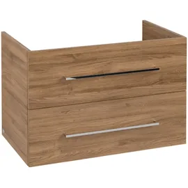 Villeroy & Boch Waschtischunterschrank 2 Auszüge 77,6 x 51,4 x 48 cm Braun