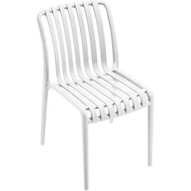 Tectake Gartenstuhl Alcudia 47 x 41 x 58 cm Weiß