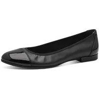 TAMARIS Ballerina, Blockabsatz, Businessschuh, Schlupfschuh mit Elastikeinfass schwarz,