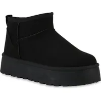 VAN HILL Winter Boots in Schwarz