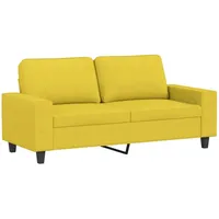 VidaXL 2-Sitzer-Sofa Hellgelb 140 cm Stoff