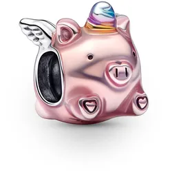 Pandora 792573C01 Charm Silber Fliegendes Einhorn-Schwein
