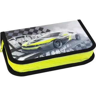 Eberhard Faber Schüleretui Race Car, 32-teilig schwarz/neongelb - Bunt