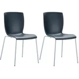 CLP Mio Bistrostuhl 47 x 50 x 80 cm schwarz 2 St.