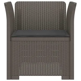 vidaXL 1-Sitzer Sessel 1 x 1 x 1 cm grau