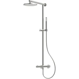 Herzbach Duschsäule RB 250mm rund mit Thermostat Edelstahl 11.988225.1.09