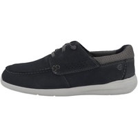 CLARKS Herren Gorwin Moc Hausschuh, Navy Nubuk, 44 EU - 44 EU