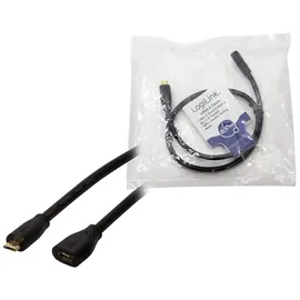 Logilink USB-Micro-B 0,5 m Schwarz