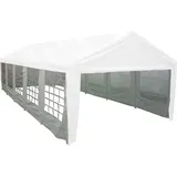 Siena Garden Seitenteile für Event Pavillon 4x10 m 4 Stück Weiß