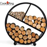 Cook King Kaminholzregal DIEGO Metall 80 cm Schwarz
