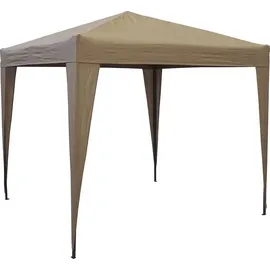 Quick Star Faltpavillon 2,5 x 2,5 m 4 Stück Braunbeige