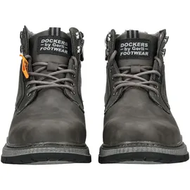 Dockers BY GERLI, Herren, Gr. 42, grau (dunkelgrau), Lederimitat, Schuhe Winterboots, Schnürboots mit Warmfutter