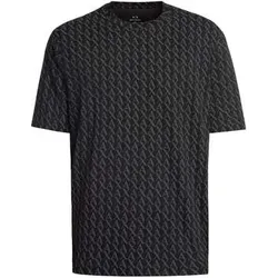 EAX  T-Shirt T-Shirt mit Logo-Muster  in Schwarz, EU S