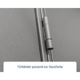 EcoStar Gerätehaus Elegant-P 2,38 x 1,08 m Grau