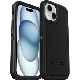 Otterbox Defender XT mit MagSafe, iPhone 15 iPhone 14 iPhone 13 Smartphone Hülle Schwarz,