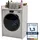 craftpak Waschmaschinenschrank 66 x 97 x 48 cm Weiß