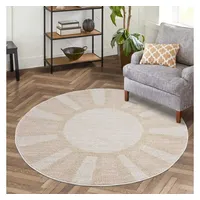 Carpet City Kurzflor Teppich Wohnzimmer Rosa - 160 cm