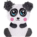 Funny Fashion Pinata Pinata 'Panda Bär', 48x38x10cm schwarz
