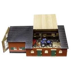 Stall mit Wohnhaus Modell von Kids Globe 1:32