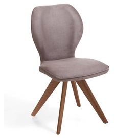Niehoff Sitzmöbel Colorado Trend-Line Design-Stuhl Gestell Wild-Nussbaum - Polyester Nirvana schlamm