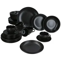 Mambocat Panther Kombiservice 30-tlg. schwarz für 6 Personen
