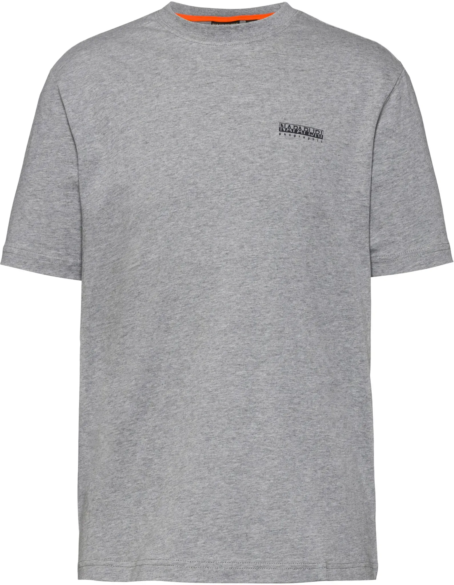 Napapijri S-Guide T-Shirt Herren in medium grey melange, Größe XL - grau