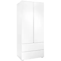 Smart Kinderkleiderschrank BEN 80 x 191 x 55 cm Holzwerkstoff weiß