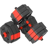 SPORTNOW 6-in-1 Hantelset Kurzhantel Set Kurzhanteln Langhanteln verstellbar 30 KG Hanteln Set Dumbbell mit Verbindungsrohr Sternverschlüsse Kurzhantelset für Krafttraining Zuhause   Aosom