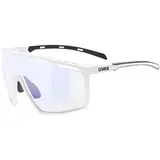 Uvex Mtn Perform V White Matt - Variomatic Litemirror Blue/CAT1-3
