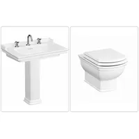Vitra VALARTE Wand-WC spülrandlos mit SoftClose WC-Sitz & Waschtisch