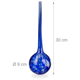 Relaxdays Bewässerungskugel 2er Set Ø 9 cm blau
