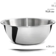 Weis Küchenschüssel 36 cm, Edelstahl